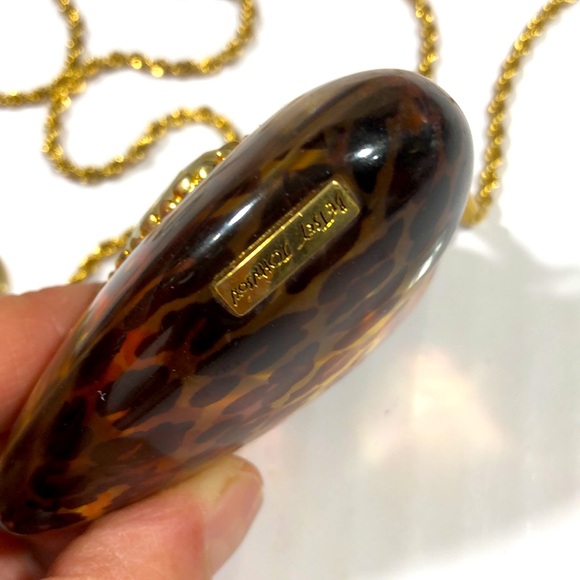 Rare retired X-Large lucite Leopard 🐆 heart ❤️ - Picture 6 of 9